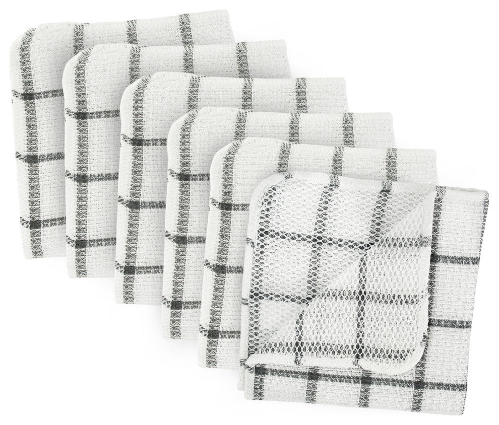 Gray Scrubber Dishcloth Set of 6