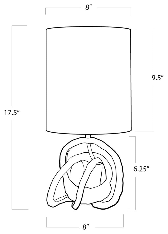 Mini Knot Lamp (Soft Gold)