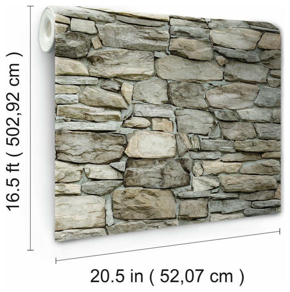 Stone Peel & Stick Wallpaper
