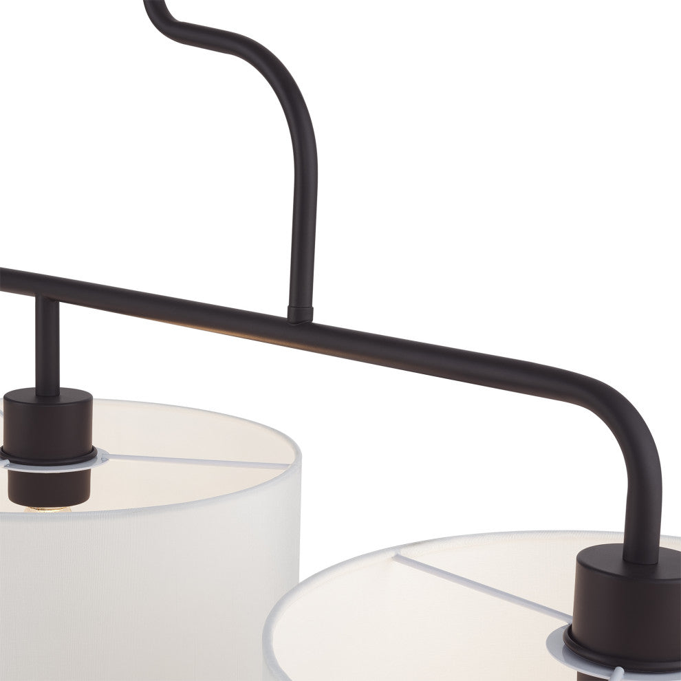 Manorwood 3 Light Bronze Extra Large Linear Chandelier