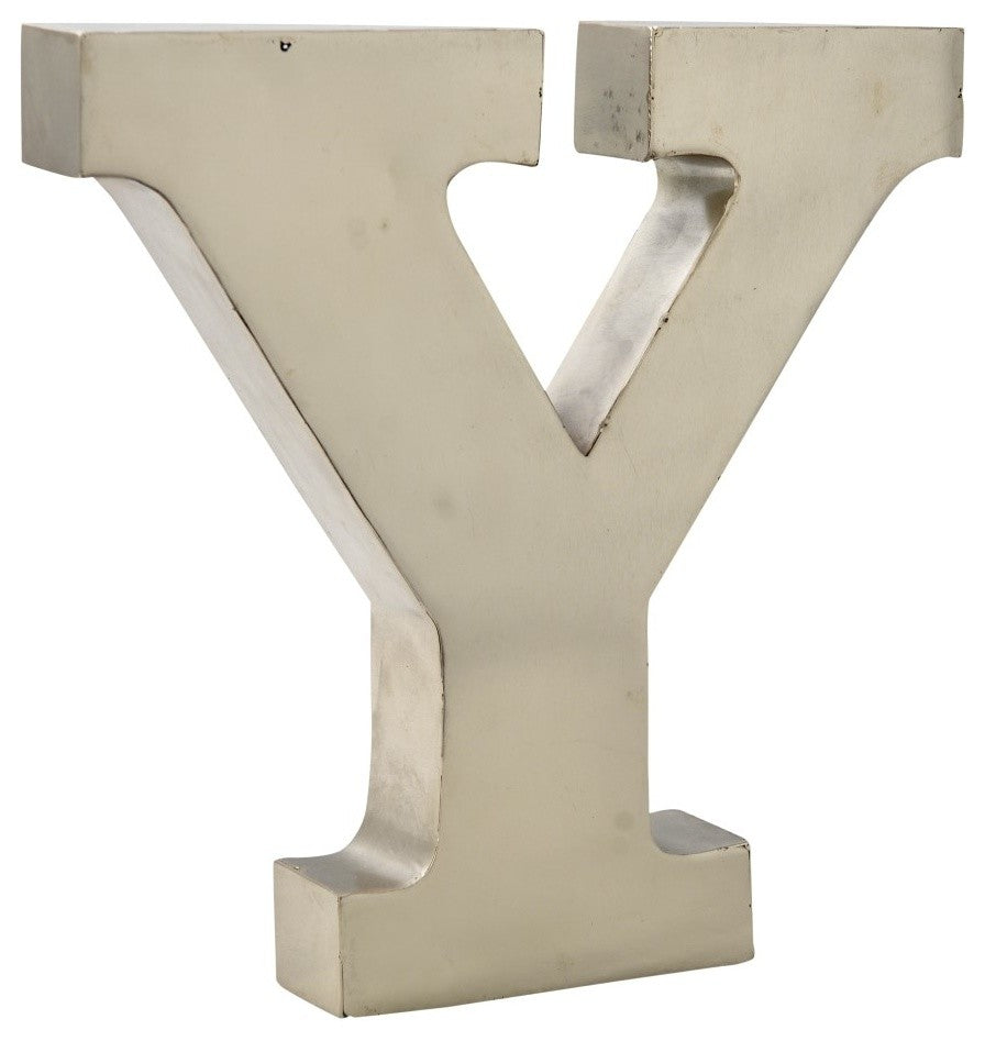 Metal Letter on Antique Nickel Finish, 12"