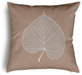 Leaf Study Accent Pillow With Removable Insert, Mauve, 20"x20"