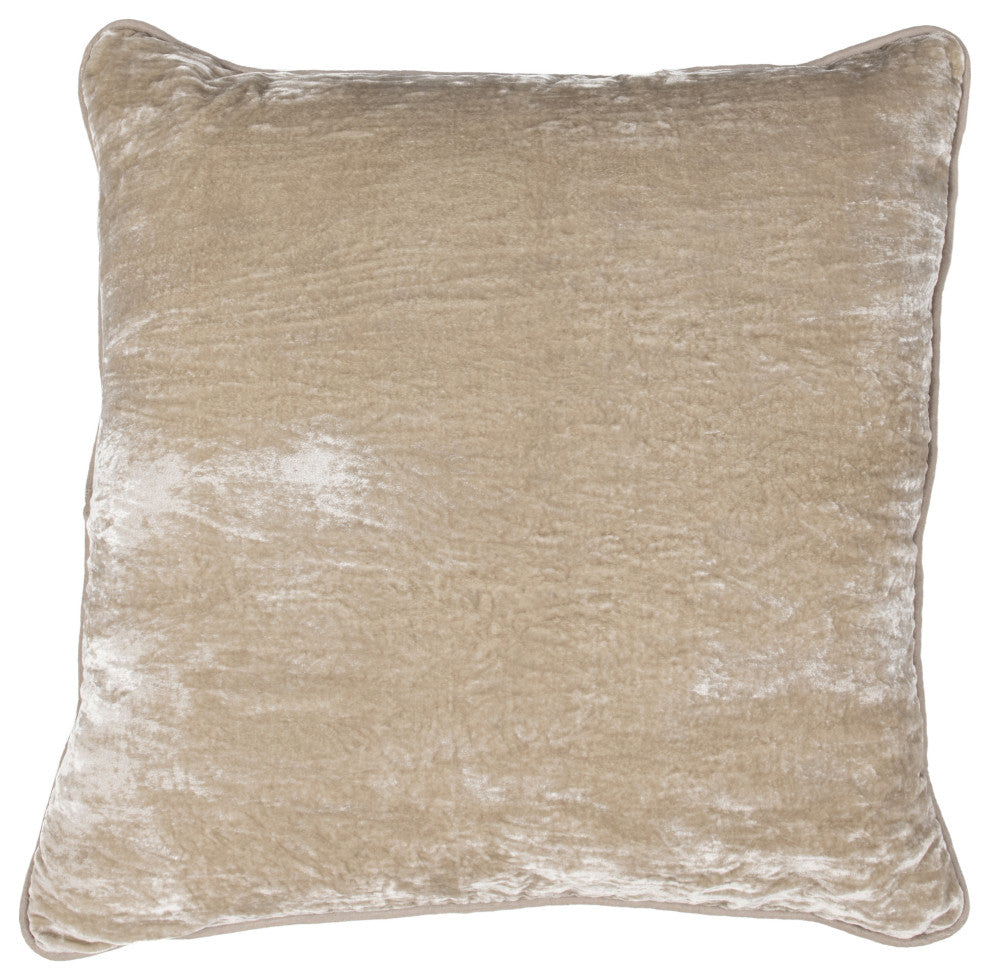 Lexington Viscose Silk Blend Throw Pillow, Natural, 22x22