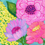 "Four Spring Flowers" Painting Print on Wrapped Canvas, 40"x40"