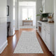 Indoor/Outdoor Hinton HN1 Grey Machine Washable 2'3" x 10' Rug
