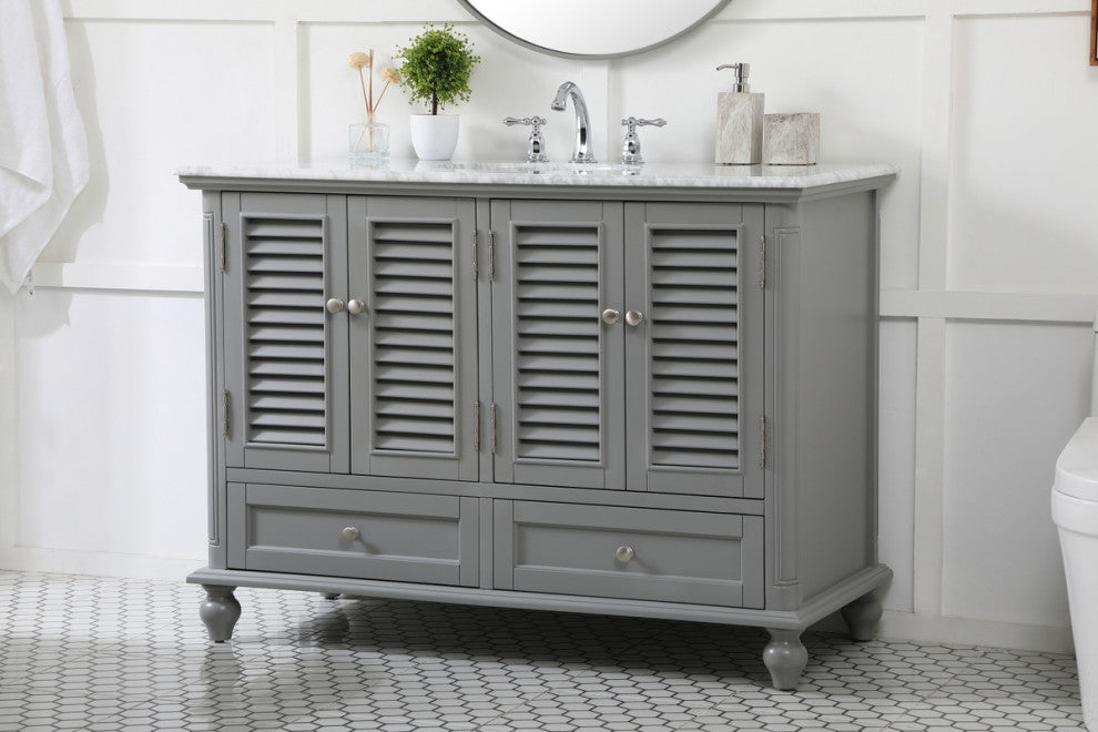 Home Living 48" Single Bathroom Vanity, Gray