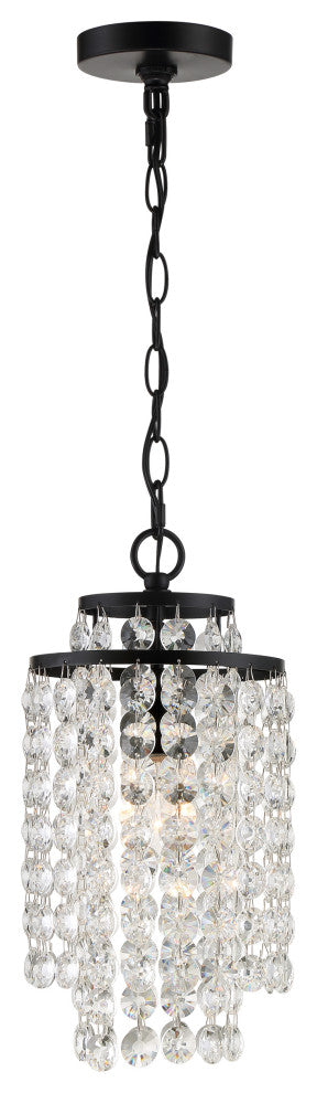 Gabrielle 1-Light Matte Black Chandelier
