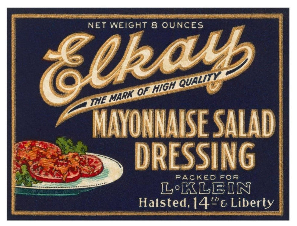 "Elkay Mayonnaise Salad Dressing" Digital Paper Print by Retrolabel, 32"x25"