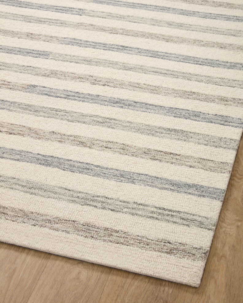 Chris Loves Julia x Loloi Chris Ivory / Slate 7'-9" x 9'-9" Area Rug