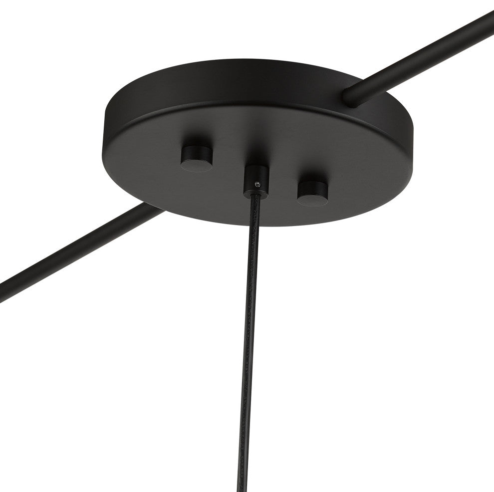 Bainbridge 3-Light Black Large Linear Chandelier