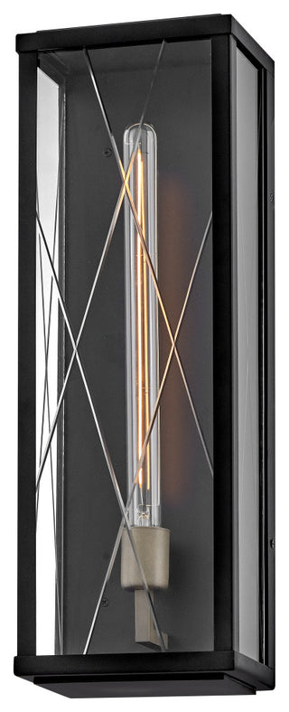 Hinkley Monte Large Wall Mount Lantern, Black