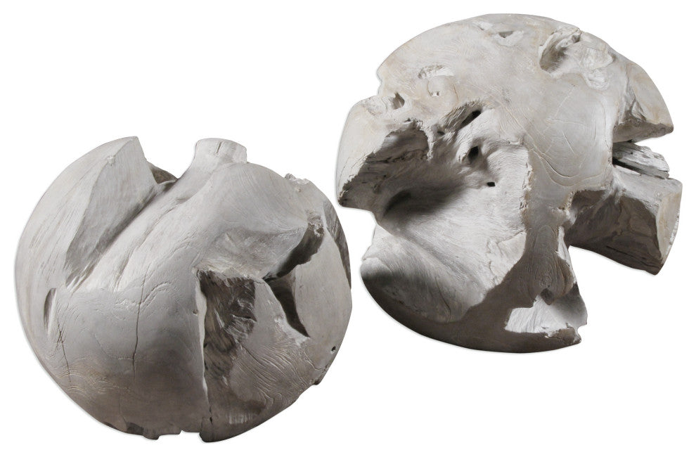 Uttermost Ermanno Teak Balls S/2