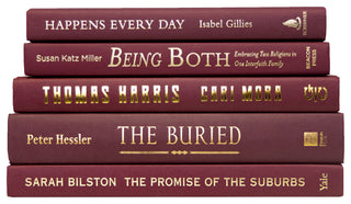 Decorative Books - Merlot Book Stack