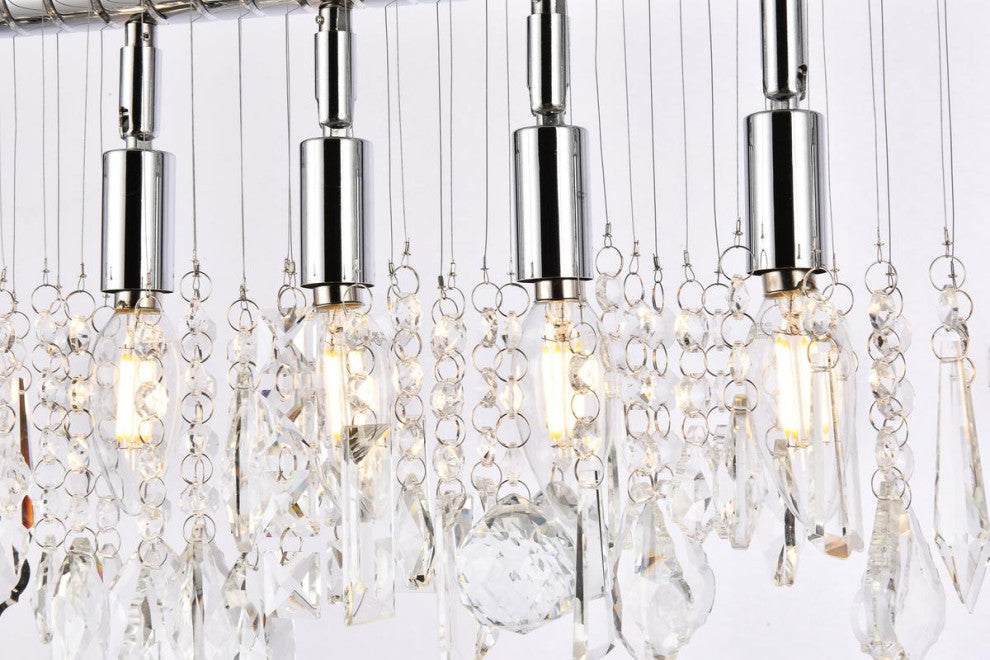 Chorus Line 10-Light Chrome Chandelier