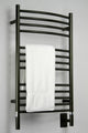 Hardwired Towel Warmer With Programmable Timer, Amba Jeeves C Curved, Bronze