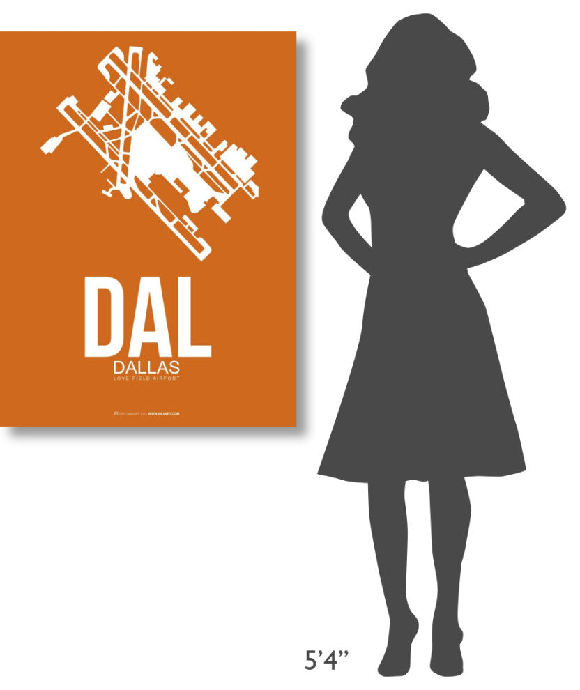 "DAL Dallas Poster 2" Fine Art Print