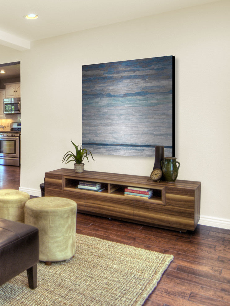 "Walberswick" UV Ink Print on Brushed  Aluminum, 40"x40"