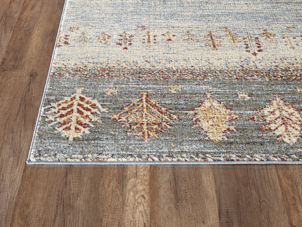 Abani Mesa MES140A Distressed Tree Print Area Rug