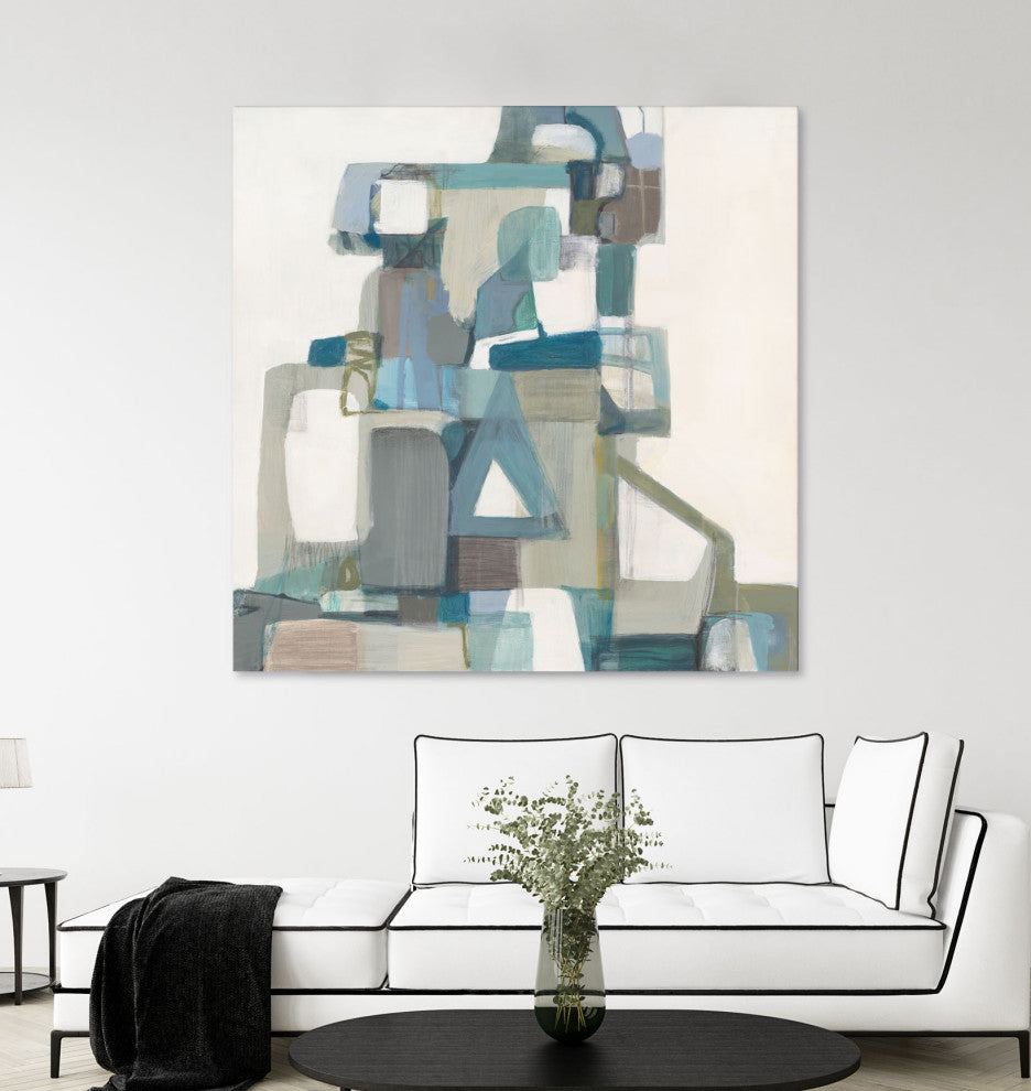 Modern Pyramid - 72 x 72 by Terri Burris