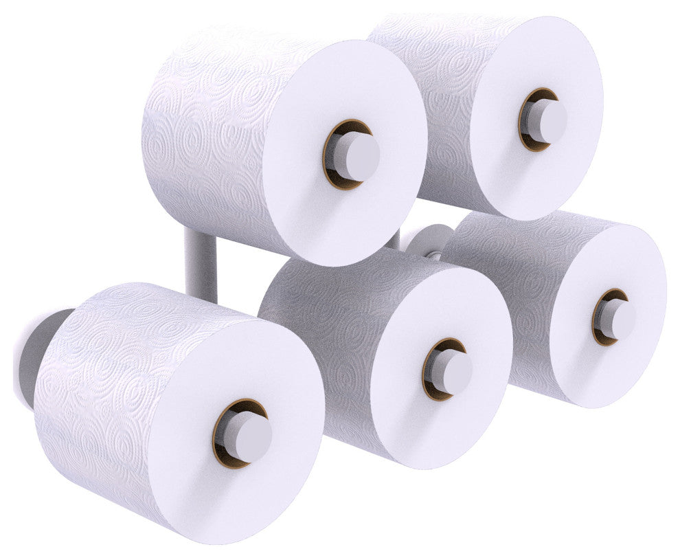 Prestige Skyline 5 Roll Reserve Roll Toilet Paper Holder, Matte White