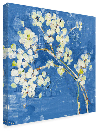 Kellie Day 'Live Dark Blue' Canvas Art, 18"x18"