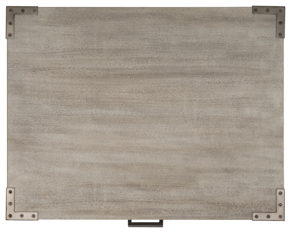 Safavieh Couture Nisha 3 Drawer Wood Nightstand, Light Grey