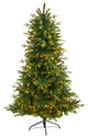 6' Montreal Spruce Artificial Christmas Tree With 450 Warm White LED Lights