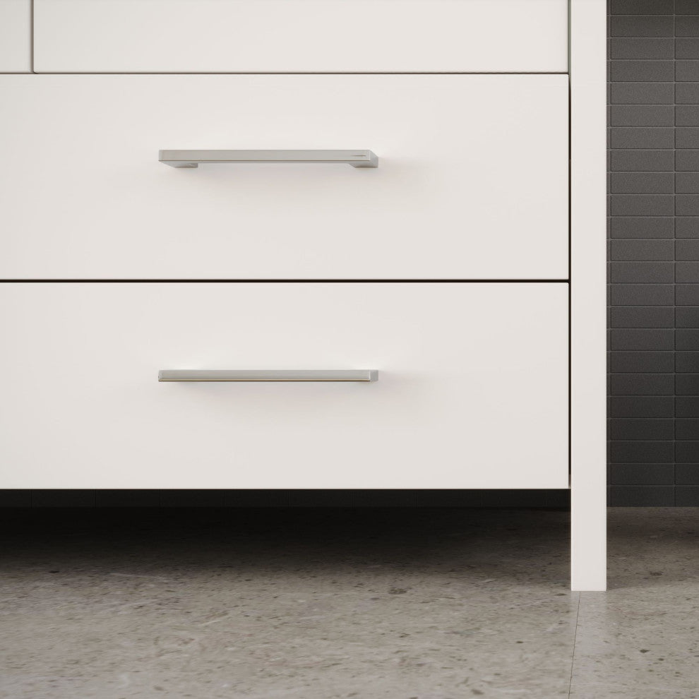 The Pullman Bathroom Vanity, White, 36", Single Sink, Freestanding