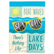 Flag Boat Waves Sun Rays Polyester 29x42