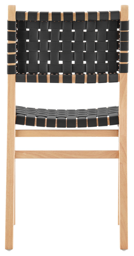 Marco PU Dining Side Chair in Black (Set of 2)