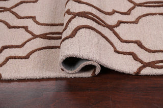 Trellis Contemporary Oriental Area Rug Hand-tufted Wool Carpet 5x8