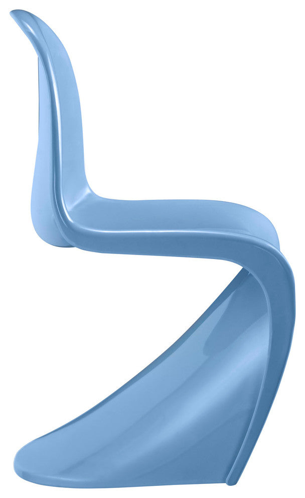 Modern Contemporary Kitchen Kids Chair Blue, Outdoor or Indoor