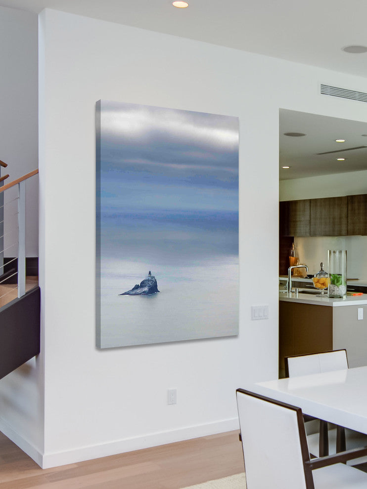 "Tillamook Rock Lighthouse" Painting Print on Canvas