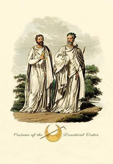 Costume of the Druidical Order - Gallery Wrapped Canvas Art 28" x 42"