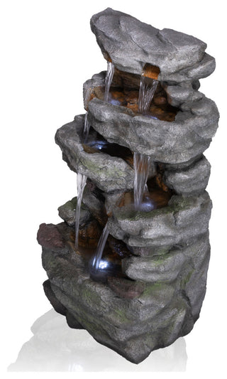 Cascading Stone Wall Fountain
