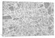 "London Map V" by Michael Tompsett, Canvas Print, 18x12"
