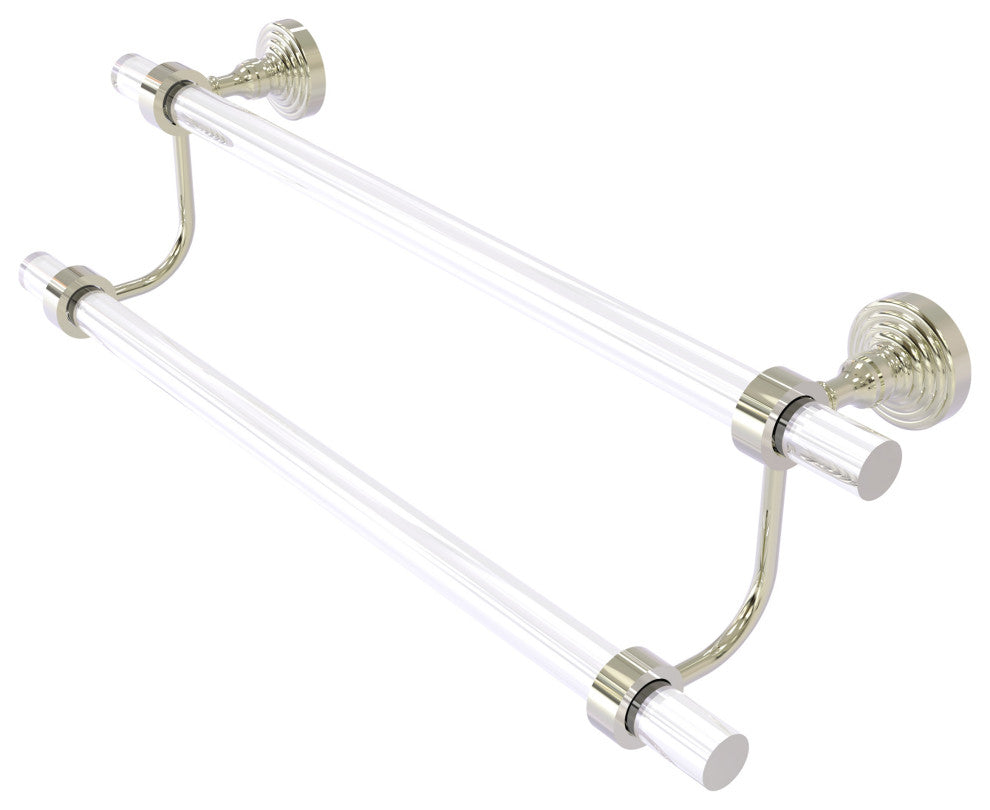 Pacific Grove 24" Double Towel Bar, Polished Nickel