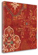 "Crimson Stamps II" By Pela Studio, Giclee Print on Gallery Wrap Canvas