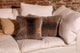 LUZIO Crystal Fox Vegan Faux Fur Pillow Cover 15.7x15.7