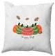 Happy Fall Pumpkins Accent Pillow, Coral, 26"x26"
