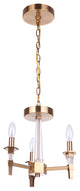 Tarryn 3 Light Convertible Semi Flush In Satin Brass (53253-SB)