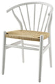 Side Dining Chair, Set of 2, Wood, White, Modern, Bistro Restaurant Hospitality