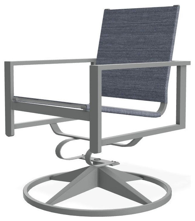 Tribeca Sling Outdoor Swivel Rocker, Augustine Denim/Graphite