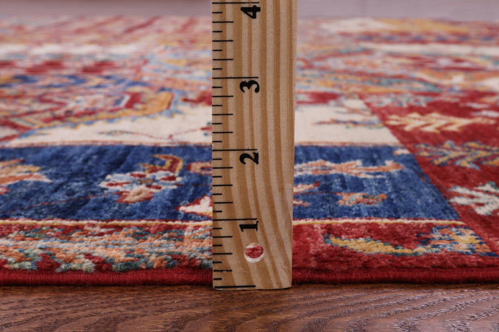Super Kazak Hand Knotted Wool Rug 5' 7" X 8' 0" Q11095