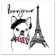 Designs Direct Bonjour Frenchie Dog 30x30 Canvas Wall Art