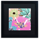 Color Bakery ''French Poodle I'' Matted Framed Art, Black Frame, Black Mat, 16x16