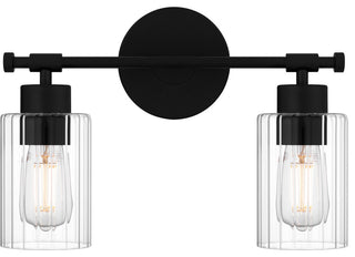 Quoizel CAP8615 Caputo 2 Light 15"W Bathroom Vanity Light - Matte Black