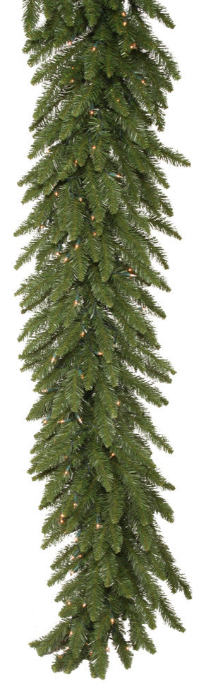 Vickerman Camdon Fir Garland, 16"x9', Clear Lights