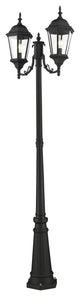 Textured Black Traditional, Historical, Outdoor Post Light