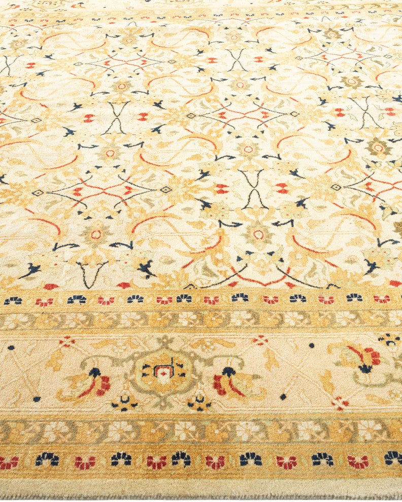 Cecilia, One-of-a-Kind Hand-Knotted Area Rug Ivory, 6'2"x9'1"